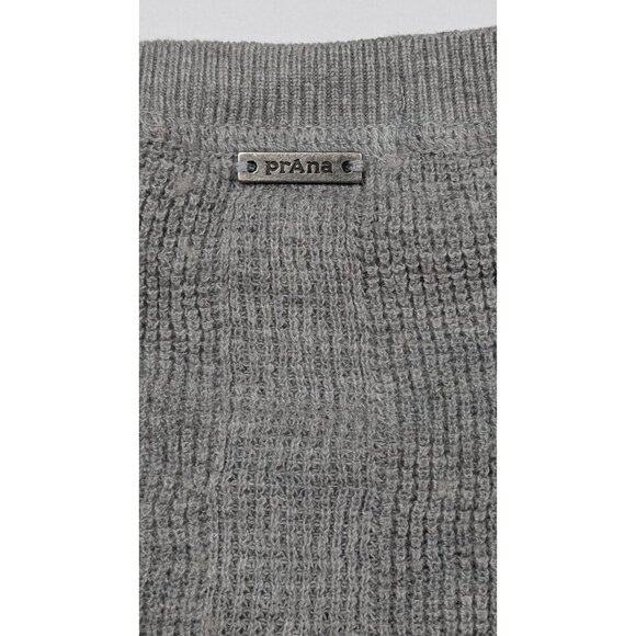 PrAna Sweater Gray V-Neck Relaxed Comfy Neutral XL - Picture 4 of 6